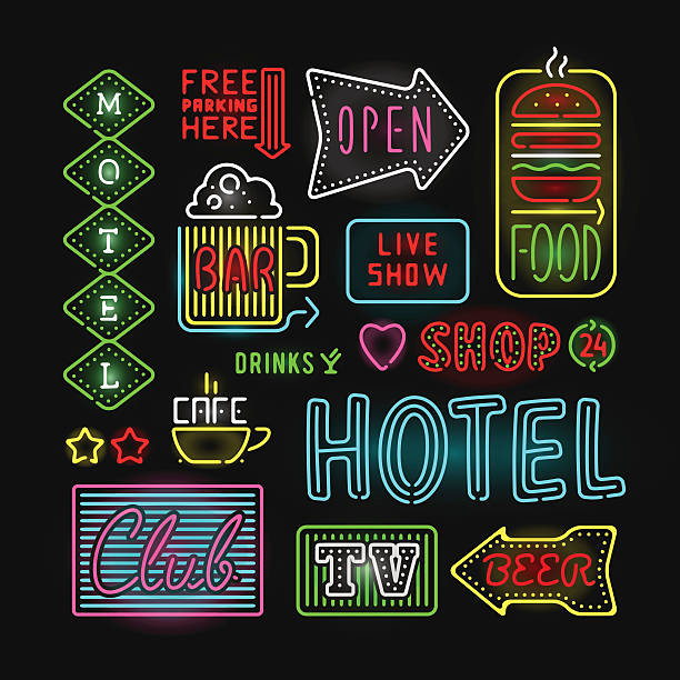 Coffee Neon Signs Style Text Vector Vector Art At Vecteezy