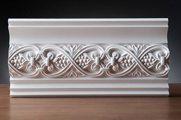 istock White elements of interior decoration, wall design 506759485