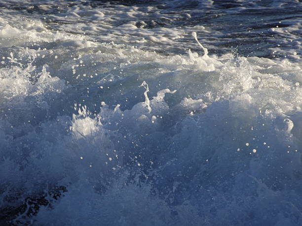 Sea water foam stock photo