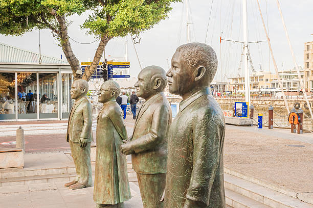 Cape town, South Africa - 30 Apr 2012: Gifts in the local market of the marina of Cape town, South Africa