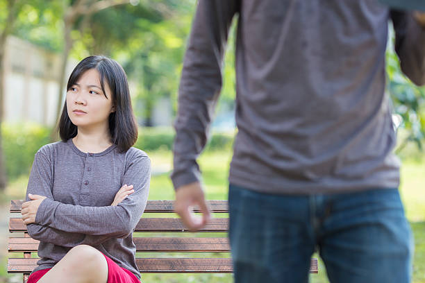 istock Couple in Quarrel at Park 506760988