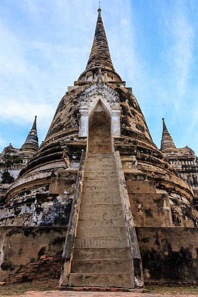 istock Ancient Buddhist pagoda ruins at Wat Phra Sri Sanphet Temple 506761112