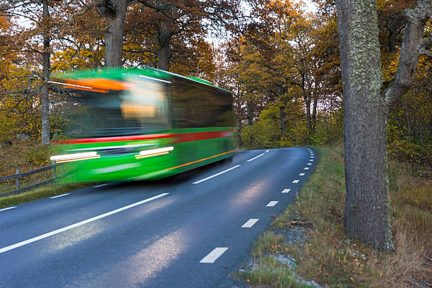 istock Gren bus in autumn 506762728
