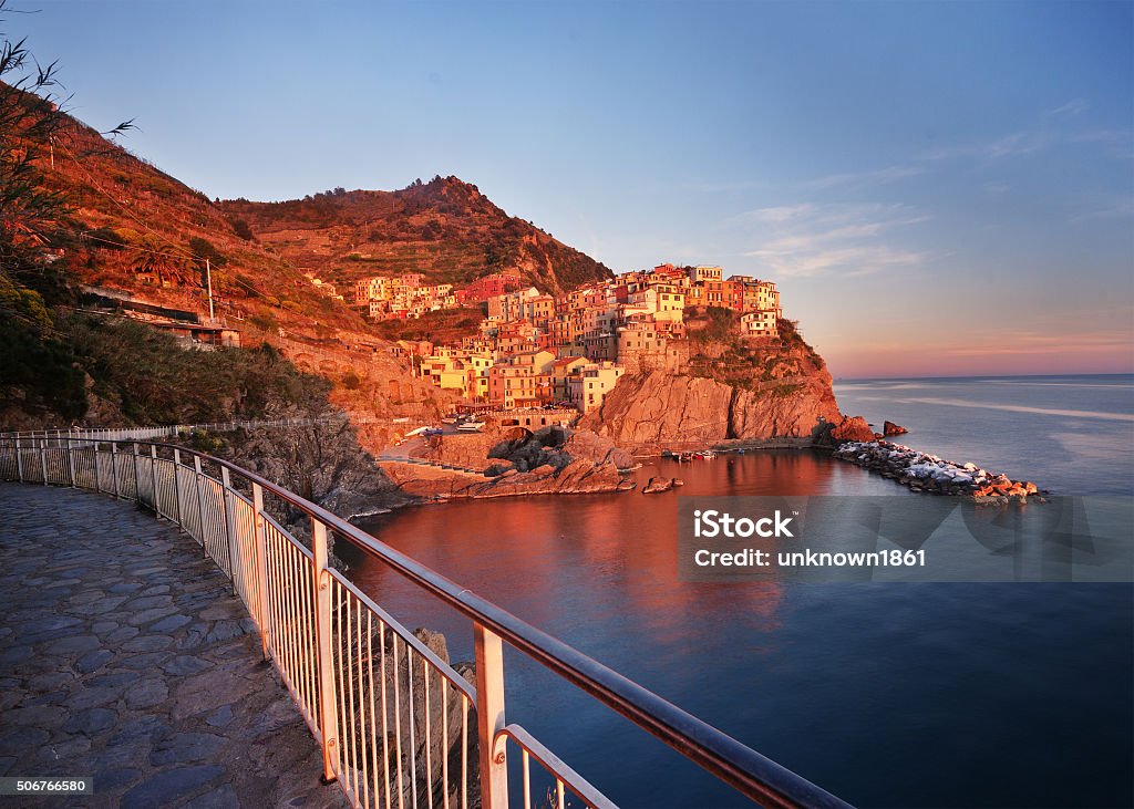 Manarola, Cinque Terre. Manarola: a small fishing village in Cinque Terre, Liguria, Italy. Cinque Terre Stock Photo