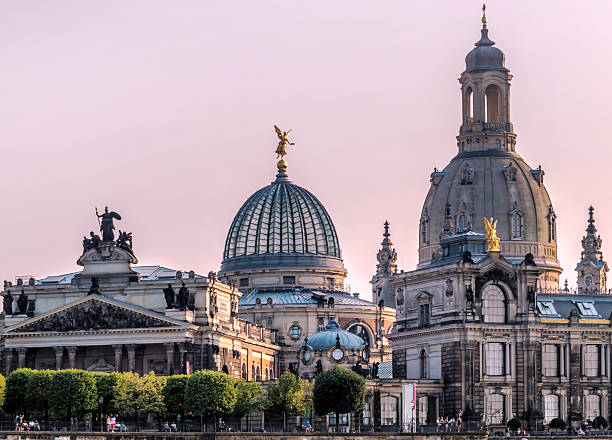 Dresden Summer evening in Dresden onion dome stock pictures, royalty-free photos & images