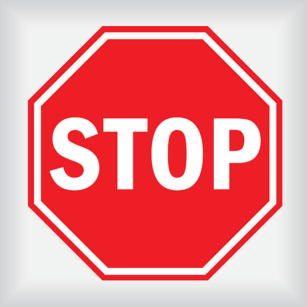 Stop Sign Vector illustration of stop sign. stop stock illustrations