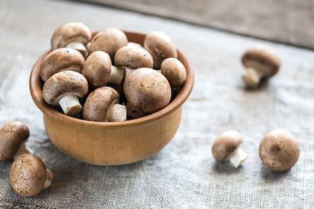 istock Bowl of brown champignon mushrooms 506790544
