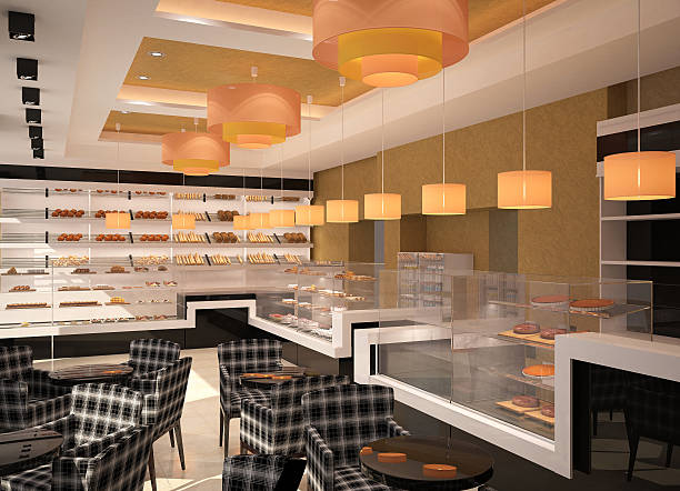 istock 3d rendering of a patisserie interior design 506793400