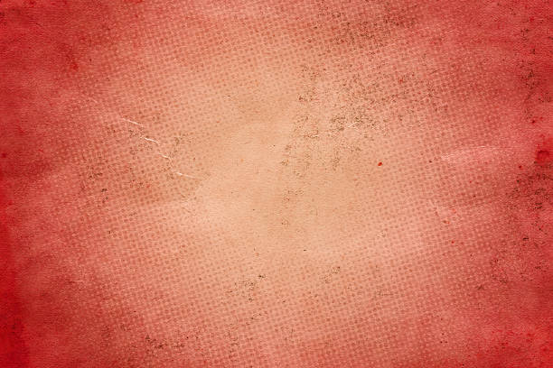 Light brown distressed paper with halftone marks stock photo