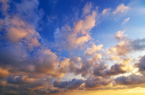 beautiful sky sunset on the sea.