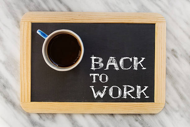 Get back to work stock photo