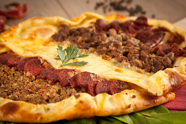 istock Homemade traditional Turkish meal pizza pide 506796367
