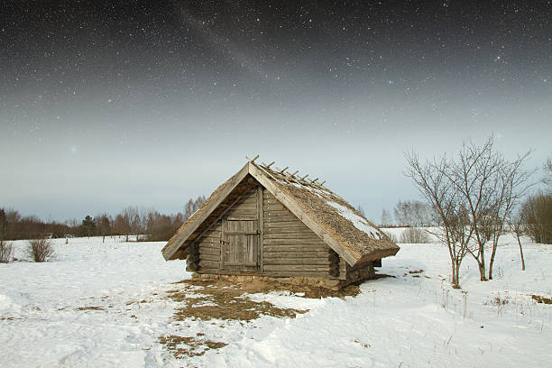istock authentic 18th century village in Russia. Elements of this image 506797753