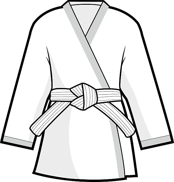 Martial Arts Kimono Jacket Stock Illustration - Download Image Now - Judo,  Kimono, Sports Uniform - iStock