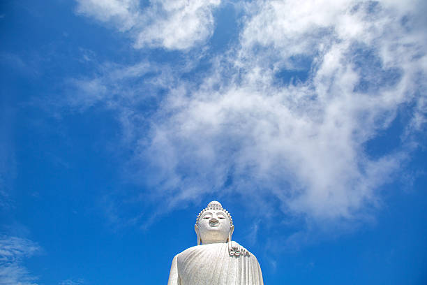 Big Buddha on the island of Phuket in Thailand stock photo