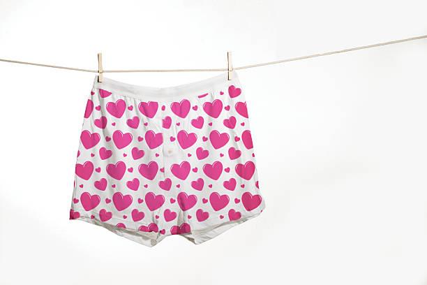 valentinstag-unterwäsche - boxershorts stock-fotos und bilder