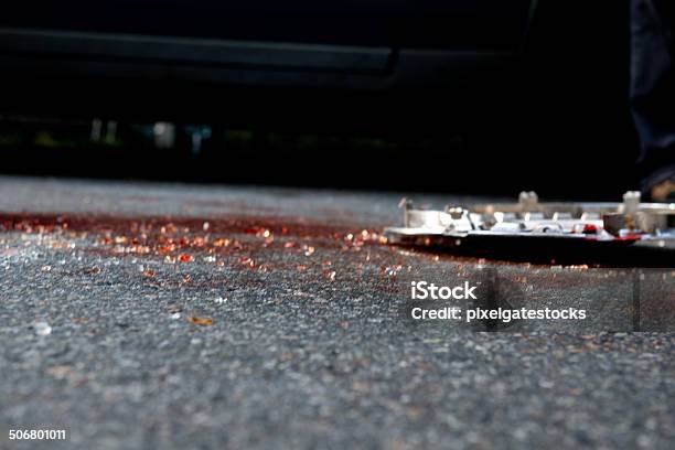 Shattered Glass After A Crash Stock Photo - Download Image Now - Blood, Car Accident, Ambulance