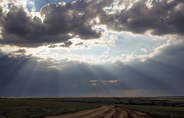 istock The rays of the sun breaking through the clouds 506813752
