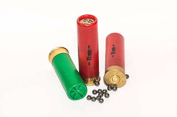 istock two red and green hunting cartridge 506816216