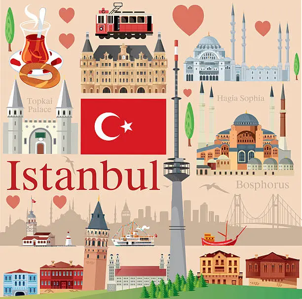 Vector illustration of Istanbul