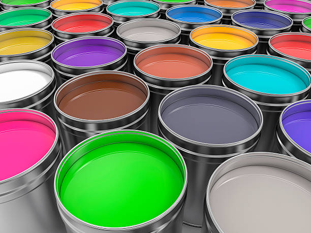 istock 3D Pots of Paint of Paint 506818090