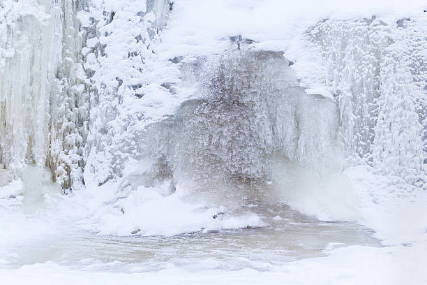 Frozen Waterfall stock photo