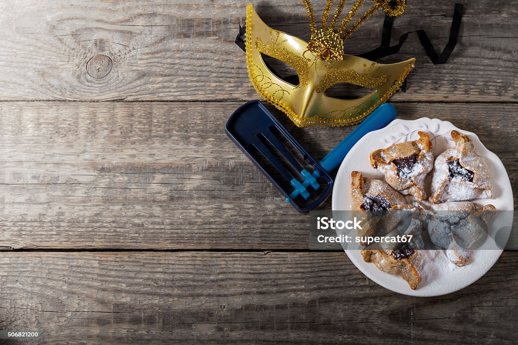 Purim Jewish Pastry Hamantaschen Purim Stock Photo