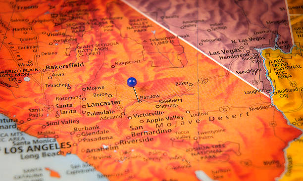 istock Barstow California Travel Roadmap Macro 506821962