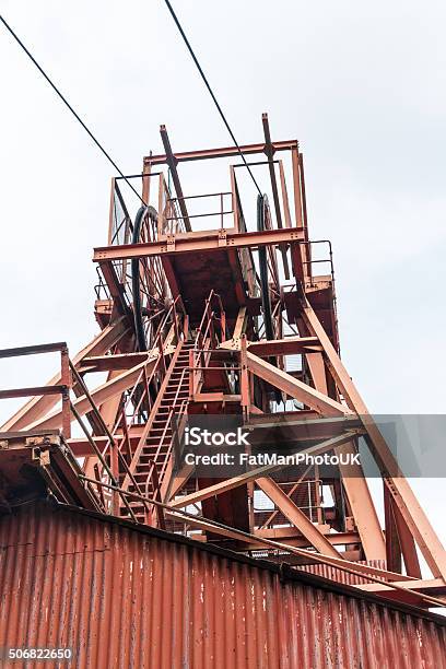 Coal Mine Head Gear Stock Photo - Download Image Now - Business Finance and Industry, Coal, Coal Mine