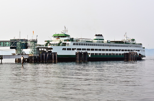 Ferry in Puget Sound near Edmond, WA