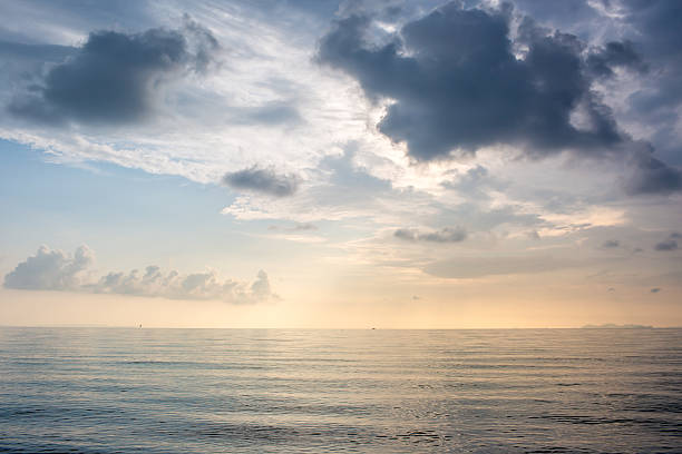 istock Seascape and sky at twilight time. 506839427