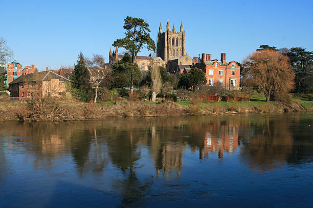 히어 포드 캐서드럴 - hereford england 뉴스 사진 이미지