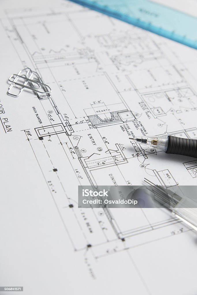 Plan de la casa - Foto de stock de Arquitectura libre de derechos