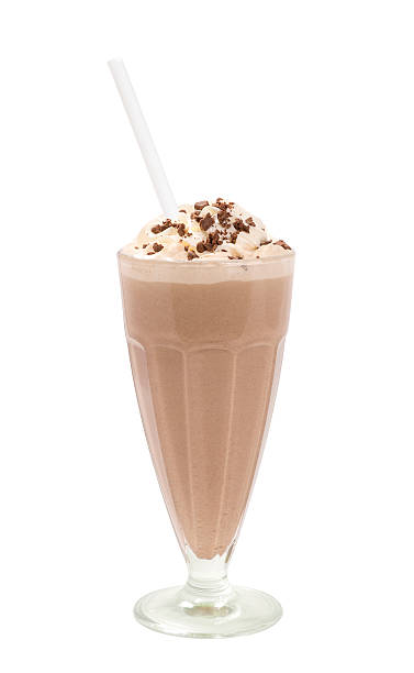 Chocolate milkshake stock photo