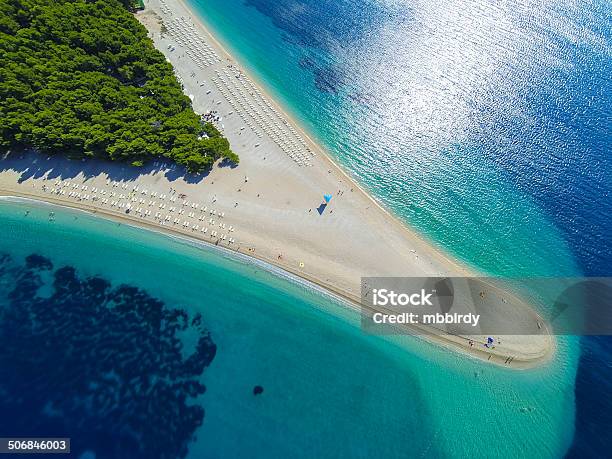 Zlatni Rat Beach Bol Brac Island Dalmatia Croatia Stock Photo - Download Image Now