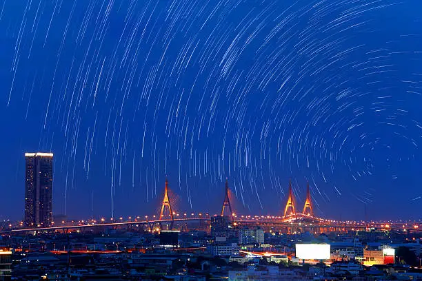 Photo of the stars and the Tallest building in the city.11