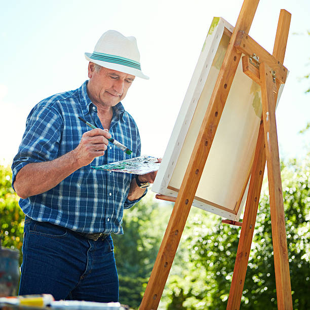 istock Painting is his favourite pasttime 506860634