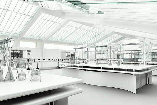 Modern clean research laboratory