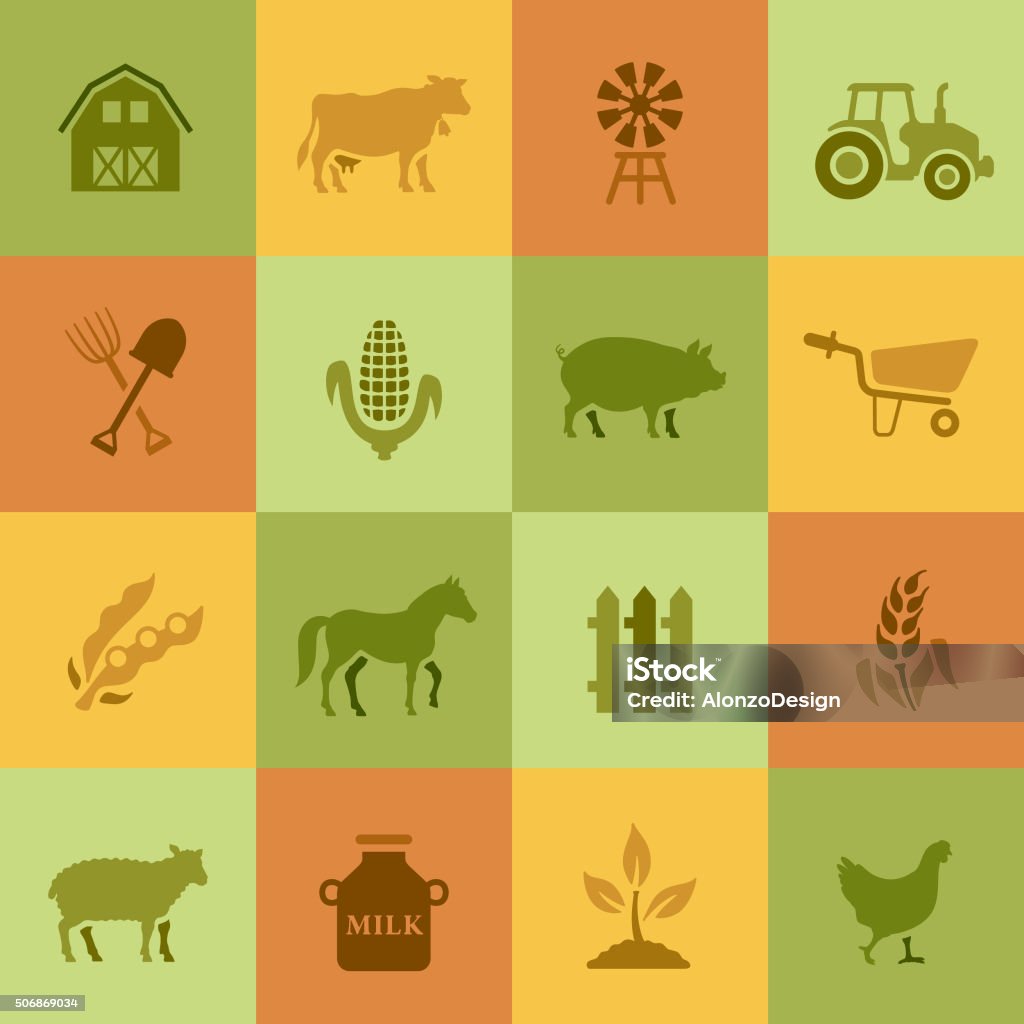 Farm Icons High Resolution JPG,CS6 AI and Illustrator EPS 10 included. Each element is named,grouped and layered separately. Very easy to edit. Sheep stock vector