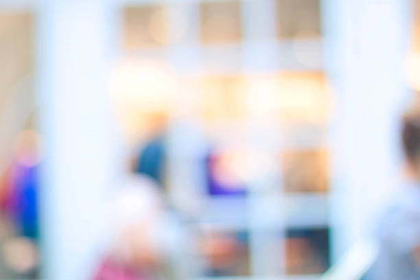 istock Defocused shopwindow in a mall, background 506869792