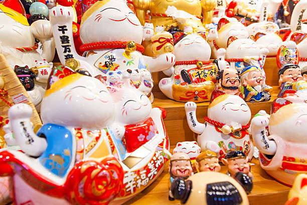 istock Group of Maneki Neko – lucky cats 506873354