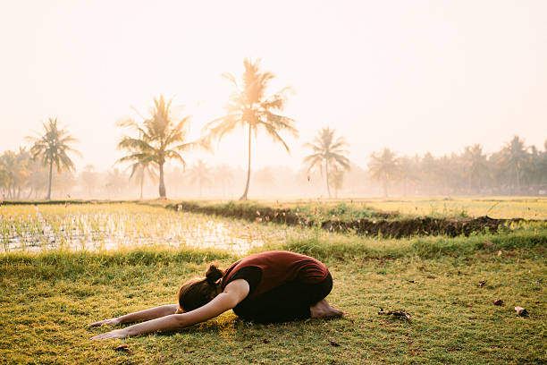 istock Yoga at the sunrise 506876612