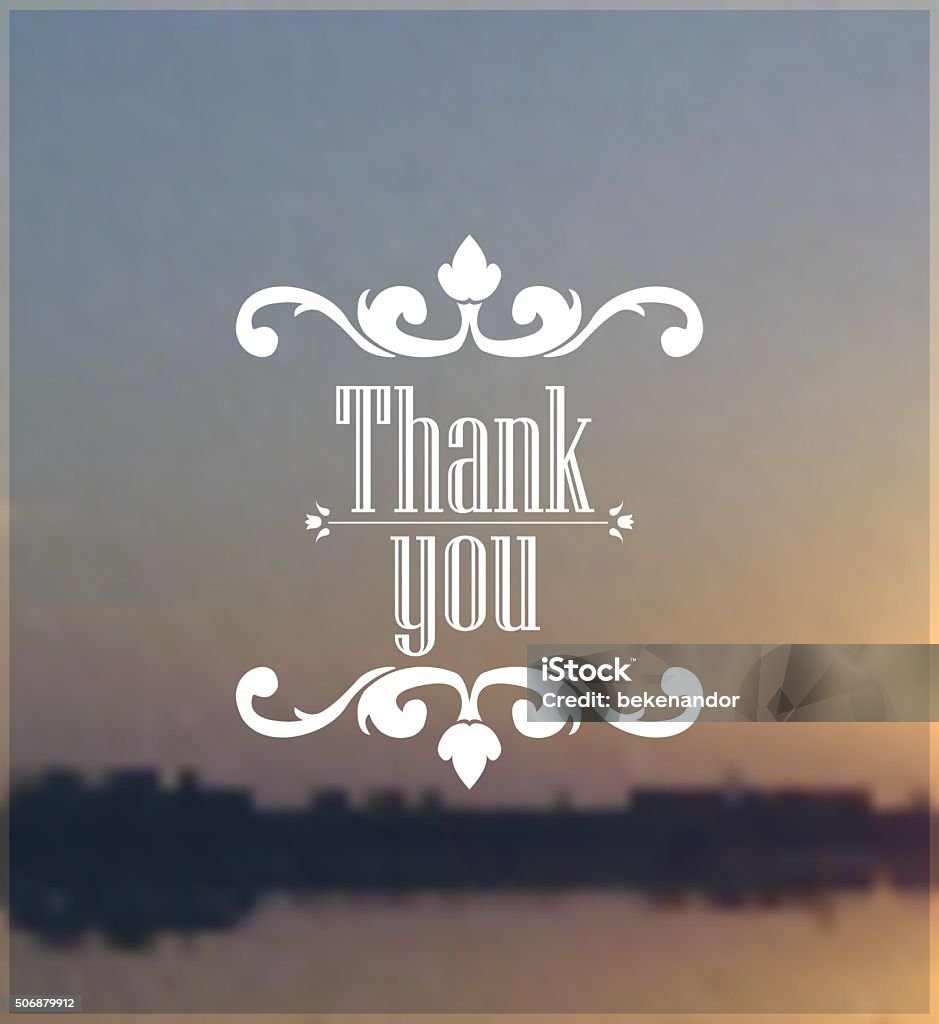 Creative Lettering Thank You Thank You Lettering Stock Illustration - Download Image Now ...