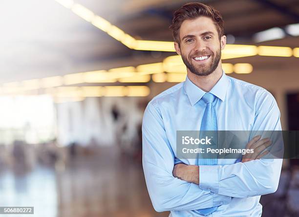 Success Motivates Me Stock Photo - Download Image Now - Businessman, Young Adult, Men