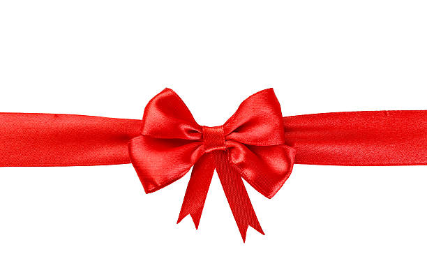 istock Red ribbon with a bow 506881360