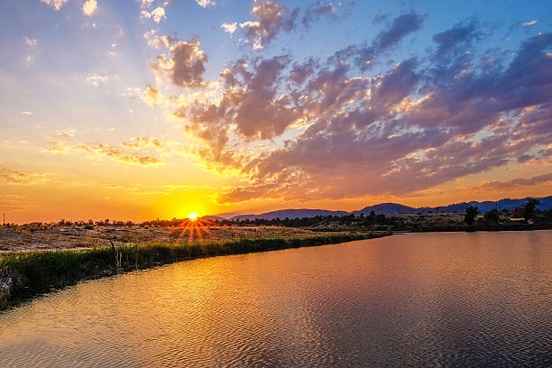 istock Beautiful sunset behind the hill 506882374