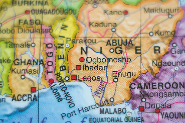 istock Nigeria country map . 506883092