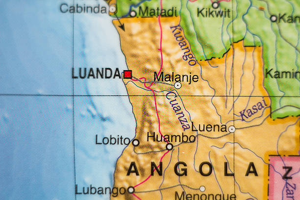 istock Republic of Angola country map . 506883284