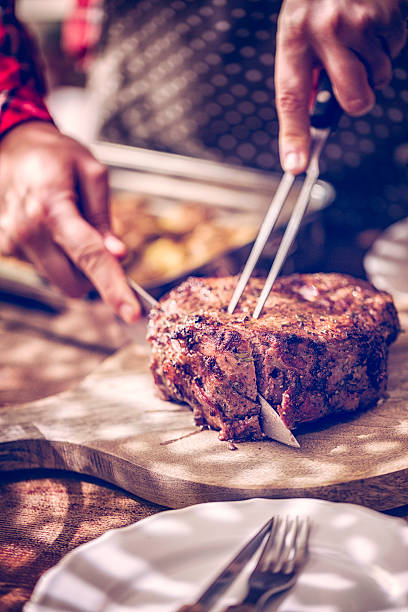 istock Perfectly Roasted Roast Beef Cut into Slices 506884438