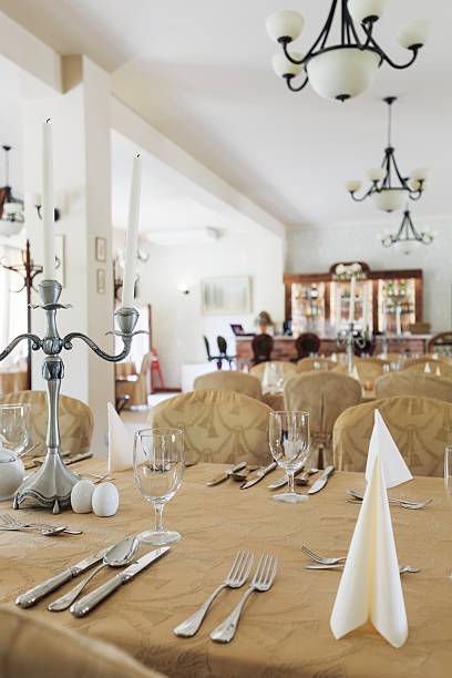 istock Stylish old design dining room 506884560
